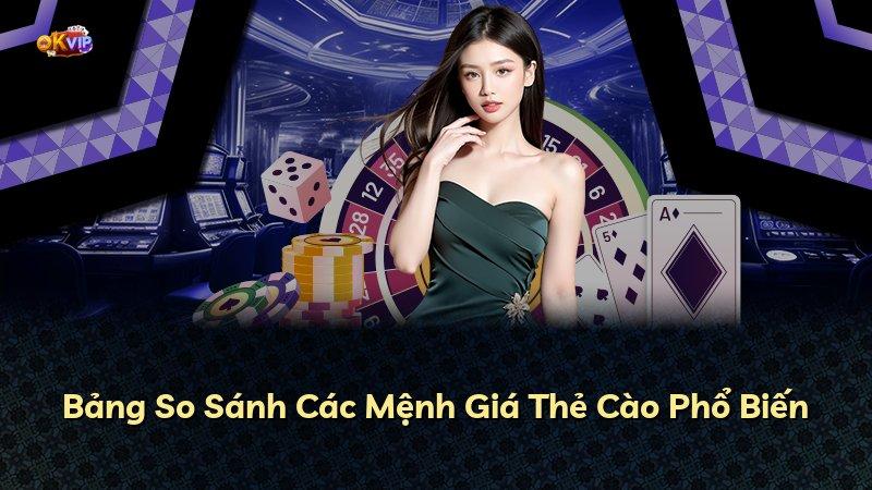 Bảng So Sánh Các Mệnh Giá Thẻ Cào Phổ Biến
