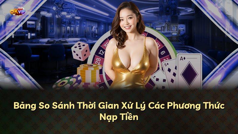 Bảng So Sánh Thời Gian Xử Lý Các Phương Thức Nạp Tiền