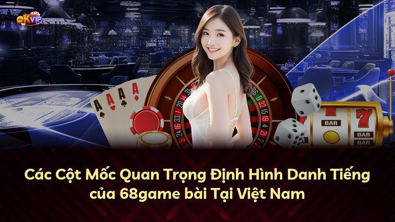 Các Cột Mốc Quan Trọng Định Hình Danh Tiếng của 68game bài Tại Việt Nam